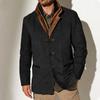 Nueva Moda Transfronteriza de Primavera y Otoño para Hombre, Chaquetas Retro de Moda Europea y Americana, Chaquetas Casuales para Hombre con Solapa y Costuras en Contraste