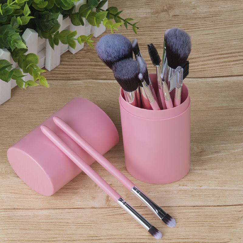 12pcs Pink Makeup Brushes Set