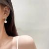 Aretes de Perlas con Aguja de Plata S925 y Diamantes, Simples, Compactos y Exquisitos, Estilo Popular de Moda, Aretes Suaves y Versátiles