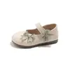 Zapatos de Cuero con Lazo para Niñas Estilo Nuevo Primavera Estilo Coreano Zapatos de Princesa Zapatos para Bebé Niña Pequeña para Niños Pequeños