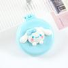 Muñeca de Dibujos Animados Linda Peine Pequeño Plegable en Colores Dulces, Peine Portátil con Cojín de Aire, Peine con Espejo, Cepillo para el Cabello con Masaje Integrado