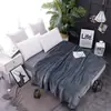 Manta Fina de Franela con Pelo Manta de Coralina Individual Doble Franela Color Sólido Sábana Cálida Dormitorio Estudiantil