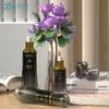 Cosméticos En Stock Botellas Vacías Botella de Vidrio de Forma Diamante 120ml Set de Botella con Dispensador de Loción Al Por Mayor Botellas de Pared Espesa 50g