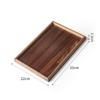 Juego de Té Chino para el Hogar de Madera Maciza Bandeja de Nogal para Té Seco Tienda de Barbacoa Bandeja de Madera con Cuerda