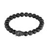 Explosiones circonita microincrustada cabeza de lobo piedra esmerilada piedra natural pulsera de piedra esmerilada accesorios de joyería fábrica venta al por mayor directa