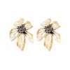 ZA con Europa y Estados Unidos aretes irregulares exagerados de moda retro metal pesado aretes de alto nivel aretes al por mayor