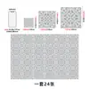 Adesivos de azulejo autoadesivos de PVC com padrão azul e branco português para cozinha/banheiro, à prova d'água e à prova de óleo, adesivos de renovação de parede, atacado transfronteiriço