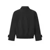 Yidao Vintage 2026 Otoño Nuevo Estilo Americano Marca de Moda Diseño de Patchwork Desconstruido Corte Holgado Versátil Chaqueta con Cuello Solapa