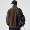Otoño 2025 Nueva Chaqueta para Hombre Estilo Retro Japonés Cuello Alto Bordado Versátil Casual Estilo Pareja
