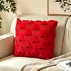 Funda de Cojín Acolchada Navideña de Amazon con Ambiente Festivo Creativo, Cojín de Felpa para Sala de Estar, Sofá, Dormitorio