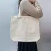 Bolsa de Lienzo en Blanco al por Mayor de Fábrica Estilo Coreano Pintura a Mano Graffiti Personalizada Bolsa Bandolera Blanca Hombro Logo Bolsa de Lienzo