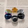 Anillo popular de titanio con runas de cuerno de vikingo europeo y americano, anillo de fundición con esfera de flor de hielo envejecida para hombre