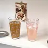 Taza de Vidrio con Popote de Gato Kt de Alta Apariencia Taza de Vidrio Hello Kitty para Uso en Casa Taza para Beber de Gran Capacidad para Oficina