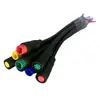 Conector Impermeable para Exteriores M8 Macho-Hembra Cable de Alimentación Led Conector Rápido Terminal de 2/3/4/5 Núcleos