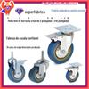 2 polegadas 2,5 polegadas 3 polegadas 4 polegadas 5 polegadas PVC parafuso freio cinza borracha rodízio industrial ar condicionado rack carrinho roda