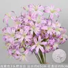 Flores Artificiais Coloridas Estilo Monet Flores Falsas Atacado Verde Roxo Arranjo de Casamento Cenário Decoração de Paisagismo