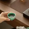 Taza de té de gres cristalino de alta temperatura hecha a mano pura juego de té de cerámica taza de té taza de maestro taza de invitado exquisito juego de té Kung Fu