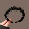 Diadema de Corona Alta con Pedrería Wrap-Around de Princesa de París 2026 para Mujer, Pinza para el Cabello de Diadema de Satén, Accesorio para el Cabello Versátil de Gama Alta