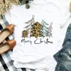 Camisa de cuadros para mujer, árbol de nieve vintage de los 90, linda para otoño e invierno, ropa de Feliz Navidad, cuello redondo