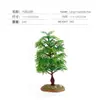 Juego de Modelo de Escena de Casa en Árbol de Granja de Simulación Transfronteriza Árbol Frutal Casa para Perros Valla Adorno de Mesa de Arena Micro para Niños Juguetes