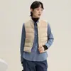 Chaleco ligero de plumas para mujer, Moda Otoño e Invierno 2026, Estilo simple con botones ocultos, Chaleco interior cálido de plumón de pato blanco, Moderno
