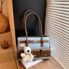 Bolsa Transfronteriza Otoño e Invierno de Gran Capacidad para Mujer 2026 Nuevo Estilo Bolso Tote para Viajes al Trabajo Hombro Axila Bolso de Mano para Estudiante Universitario