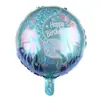 Al por mayor una variedad de globos de película de aluminio de 18 pulgadas con forma de bola redonda, corazón, Princesa Sofía, Sirena, juguetes de cumpleaños para niña de bebé
