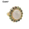 Anillo para Mujer MPR061 Color Perla de Agua Dulce Atmosférico Ajustable Todo Fósforo Ropa Lisa y Primeros Accesorios