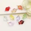 Colgante de Pez de Vidrio con Gradiente Iridiscente con Colgador de Cobre para Pendientes y Collares DIY Accesorios de Estilo Chino Hechos a Mano con Cuentas Venta al por Mayor