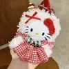 Super Lindo Colgante de Peluche Genuino de Kt Cat Llavero de Muñeca Hello Kitty Colgante para Delantal DIY