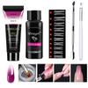 Aliexpress Juego de 5 Piezas de Gel de Extensión de Cristal para Uñas Herramientas Puntas de Uña Pinceles Gran Cantidad en Stock Caja de Almacenamiento