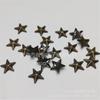 Accesorios de Prendas Forma Metálica Piezas de Cobre Remaches Metálicos Estrella de Cinco Puntas Accesorios de Prendas Remaches Piezas de Cobre Dorado
