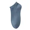 Meias Masculinas de Fibra de Bambu Finas para Primavera e Verão, Antibacterianas, Respiráveis, Antiodor, Cor Sólida, Meias Sociais, Meias Curtas Casuais, Meias Esportivas Invisíveis para Homem