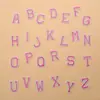 Patches Adesivos de Letras Coloridas em Preto e Branco para Passar com Ferro Patches Bordados Patches para Costura em Tecido DIY Acessórios Patches