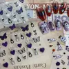 Nuevas pegatinas transfronterizas para decoración de uñas de Halloween: telaraña brillante, fantasma, murciélago, calabaza, decoraciones de pegatinas para uñas de temática oscura