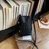 Bolso de teléfono de patrón tejido de moda estilo coreano, nuevo bolso mini de moda de verano 2026, bolso de hombro cruzado de alta apariencia