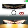 Nuevo producto Ojo del Diablo Automotriz Universal LED Luz Decorativa Panel de Luz Luz Decorativa Personalizada 11 Modos USB