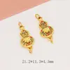 Colgante de Calabaza Color Fuerte Duradero, Colgante de Cerradura Ruyi Estilo Palacio, Accesorios para Joyería Hecha a Mano con Cuentas al por Mayor