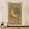 Tapiz Transfronterizo Hogar Bohemio Tapiz Decoración de Habitación Tela Colgante Tela de Fondo Tapiz Colgante Tarot Tapiz de Gato