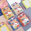 Lindo Cuaderno de Pegatinas para Tablero Perforado Sanrio para Estudiantes DIY Puzzle Divisor Cuaderno Creativo de Pegatinas de Moda