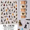 Lindos Adorables Pegatinas para Uñas de Gato Mascota Estilo Girly Corazón Pegatinas para Uñas Infantiles Pegatinas 3D DIY para Teléfono Pegatinas Impermeables
