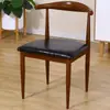 Juego de mesa y sillas de comedor estilo industrial retro para uso doméstico, mesa de comedor rectangular, silla de arte de hierro con cuernos para comedor