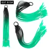 Pelucas Trenzadas de Colores Estilo Europeo y Americano, Coletas de Color Degradado, Trenzas de Espiga de Celebridades de Internet, Trenzas de Boxeadora de Tres Hebras para Discoteca