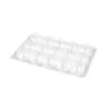 Bandeja de plástico transparente espessada de tamanho médio para bolinhos, embalagem para yuanxiao, bandeja de bolinhos, atacado