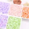 Contas de esmalte colorido cor de orquídea lírio acessórios para roupas 2024 novo pulseira contas de vidro material diy feito à mão