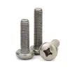Tornillos de Titanio Puro Estándar Nacional Ta2 Pernos Cruzados de Cabeza Plana de Aleación de Titanio Tornillos de Cabeza Redonda Clavos de Máquina M2M2.5M3M4M5Mm