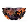 Capa Personalizada de Fábrica com Estampa de Morcego Roxa para Halloween, Capa Infantil Estampada Divertida com Cordão, Xale para Festa