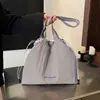 Bolsa Casual com Cordão Feminina 2025 Nova Bolsa Tote de Grande Capacidade Bolsa de Ombro Único Transversal para o Trabalho Bolsa Plissada