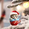 Pingente de Natal Série Gatinho Novo Transfronteiriço Cabides de Natal Decorações de Festa Pingente para Mochila Pingente para Carro