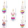 Chaveiro de Pintura de Diamante 5D Transfronteiriça Desenho Animado Infantil Doraemon Cisne Pingente Decorativo de Pintura de Diamante DIY Ponto de Diamante Chave